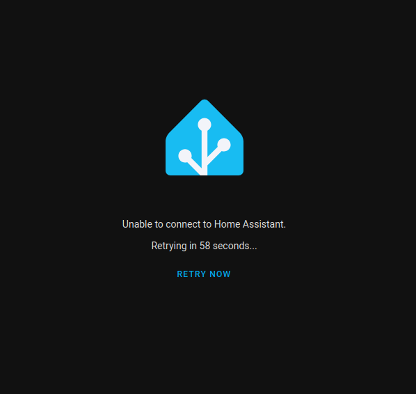 HomeAssistant can't finish logging me in!